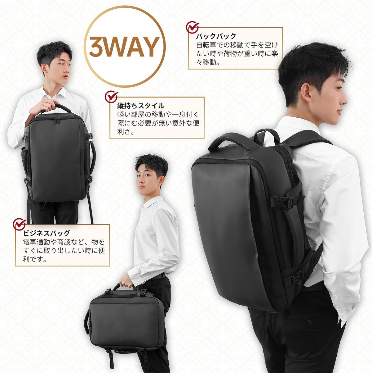 KOCHOYA commuter backpack expanded capacity
