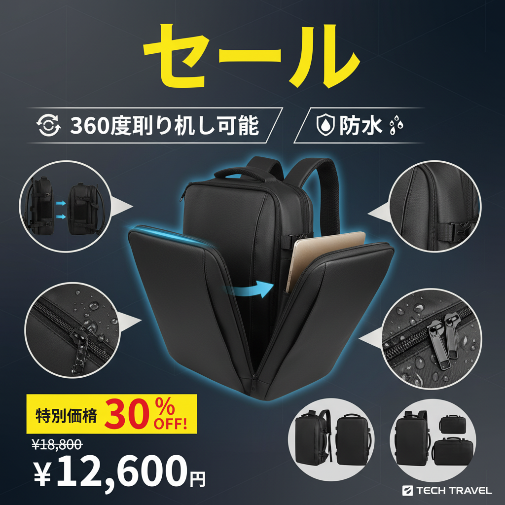 商务背包特卖海报